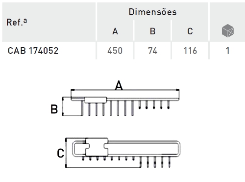 Cabide superior extra�vel para gravatas e cintos